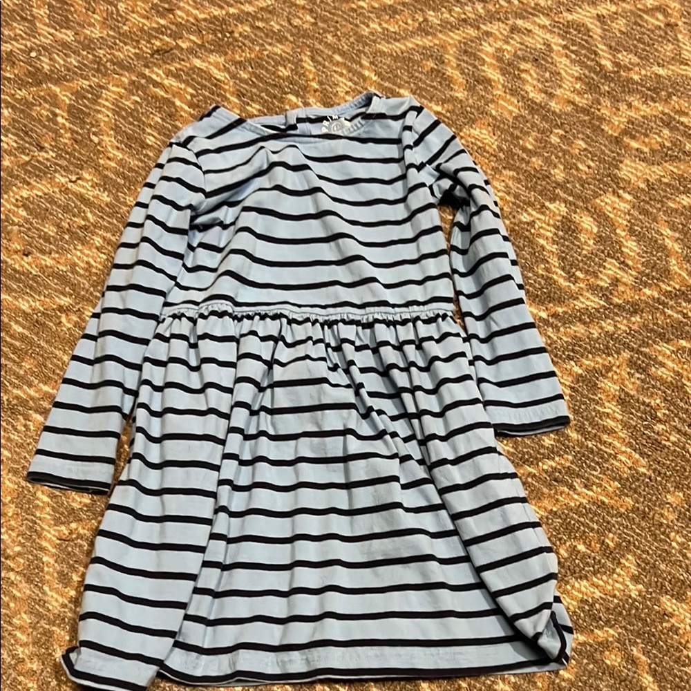 Primary blue Long Sleeve dress with pockets